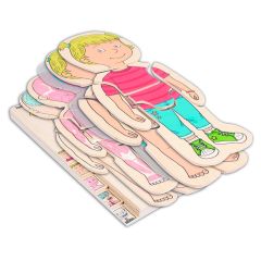 Puzle de madera anatomía femenina 5 en 1 - Beleduc