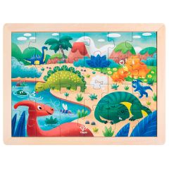 Puzle de madera Dinosaurios 24 piezas - Hape