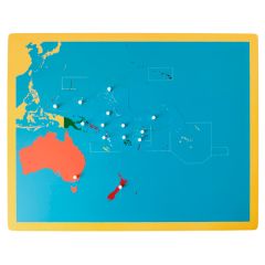 Puzle de madera de Oceanía - Montessori
