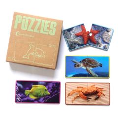 Puzles animales marinos (12) - Nowordbooks