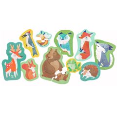 Puzles evolutivos Animales del bosque (10) - Hape