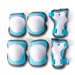 Rodilleras, coderas y guantes azules - Yvolution