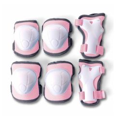 Rodilleras, coderas y guantes rosas - Yvolution