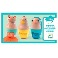 Rodillos de madera con relieve para plastilina (3) - Djeco