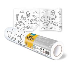 Rollo de papel adhesivo para colorear 3 metros Dinosaurios - Jarmelo
