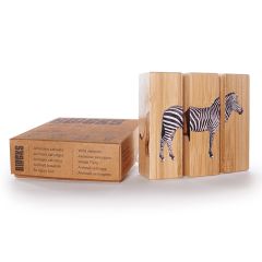 Rompecabezas 3 bloques de madera Animales selva - Nowordbooks