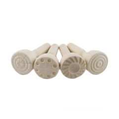 Sellos de madera con relieve para plastilina y arena (4) - Deukaliptus