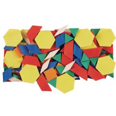 Bloques geométricos de colores (250) - EDX Education