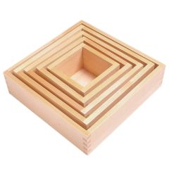 Cajas de madera de haya apilables (5) - Montessori
