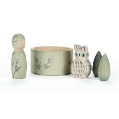Set 5 piezas de madera Hello Winter invierno - Grapat