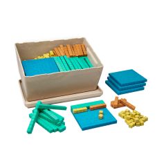 Set de base 10 de madera de colores 452 piezas en caja - Wissner