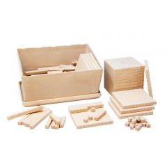 Set de base 10 de madera 151 piezas en caja - Wissner
