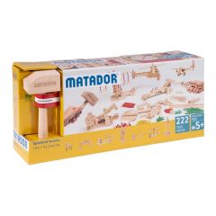 Set de construcción de madera Explorer 222 piezas - Matador