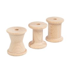 Carretes de madera natural (3) - Grapat