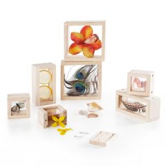 Bloques de madera transparentes Treasure Blocks (8) - Guidecraft