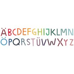 Set 77 piezas letras abecedario de madera magnéticas - Grimm's