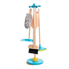 Set de limpieza de madera con soporte - Hape