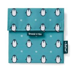 Bolsa reutilizable de tela Penguin Snack'n'Go Animals - Roll'eat