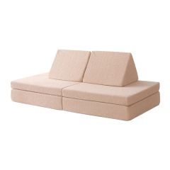 Sofá modular de espuma Teddy Beige para motricidad, juego libre y construcción - Hakuna Matte