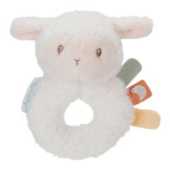 Sonajero de peluche con anillo Oveja - Little Dutch