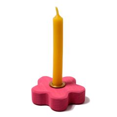 Soporte de madera flor para figuras y velas - Grimm's