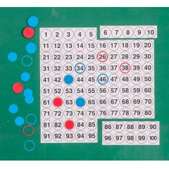 Tabla del 100 magnética con fichas - Wissner