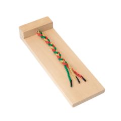 Tabla de madera para trenzar - Montessori