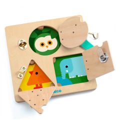Tablero de madera con cierres LockBasic - Djeco