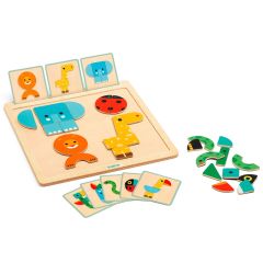 Tablero de madera magnético GéoBasic Animales - Djeco