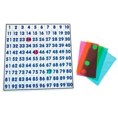 Tablero translúcido con Juego de 100 Light & Learn - HenBea