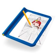 Tableta de luz portátil doble cara Kidydraw Pro azul Manga - Kidywolf
