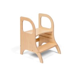 Taburete de aprendizaje de madera con altura ajustable MIIMO - Ette Tete