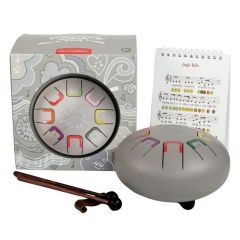 Tambor baby plateado con 8 lengüetas metálicas - Tambú
