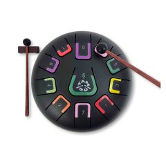 Tambor negro mate con 11 lengüetas metálicas - Tambú