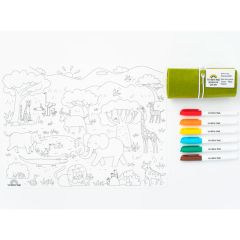 Tapete silicona reutilizable para colorear Safari - Scribble Mat