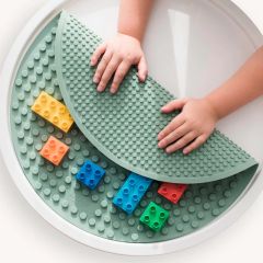 Tapete bloques de construcción verde pastel para bandeja Play Tray - Inspire My Play