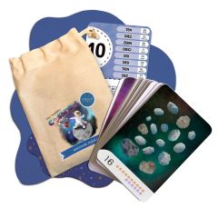 Tarjetas 8 idiomas Primeros números: Cosmos (30) - Emeteca Kids