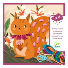 Tarjetas de animales para coser y enhebrar (4) - Djeco
