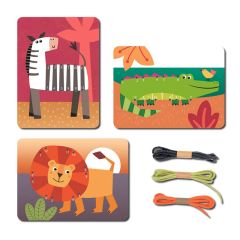 Tarjetas de animales y números para coser y enhebrar (3) - aPunt Barcelona