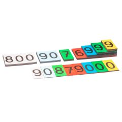 Tarjetas magnéticas con números para valor posicional (70) - Wissner