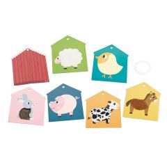 Tarjetas con texturas Granja - Janod