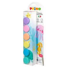 Témperas colores pastel 25 ml (6) - Primo