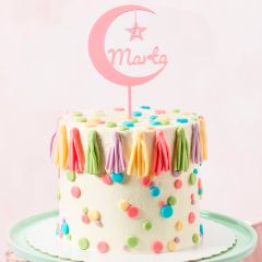 Topper personalizado Luna - Nombre y edad