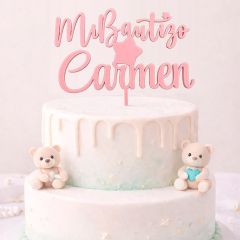Topper personalizado Bautizo - Nombre