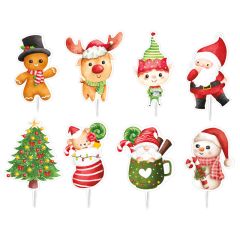 Toppers para cupcakes y fiambreras Navidad (16) - Dekora