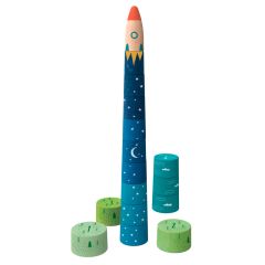 Torre cohete apilable de madera Up to the Stars 16 piezas - Londji