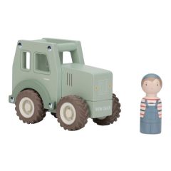 Tractor y muñeco de madera - Little Dutch