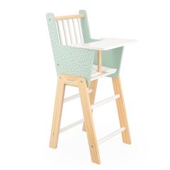 Trona de madera para muñecas verde Zen - Janod