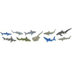 Tubo 10 piezas tiburones - Safari