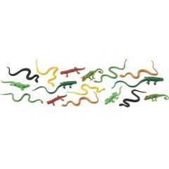 Tubo 16 piezas reptiles - Safari